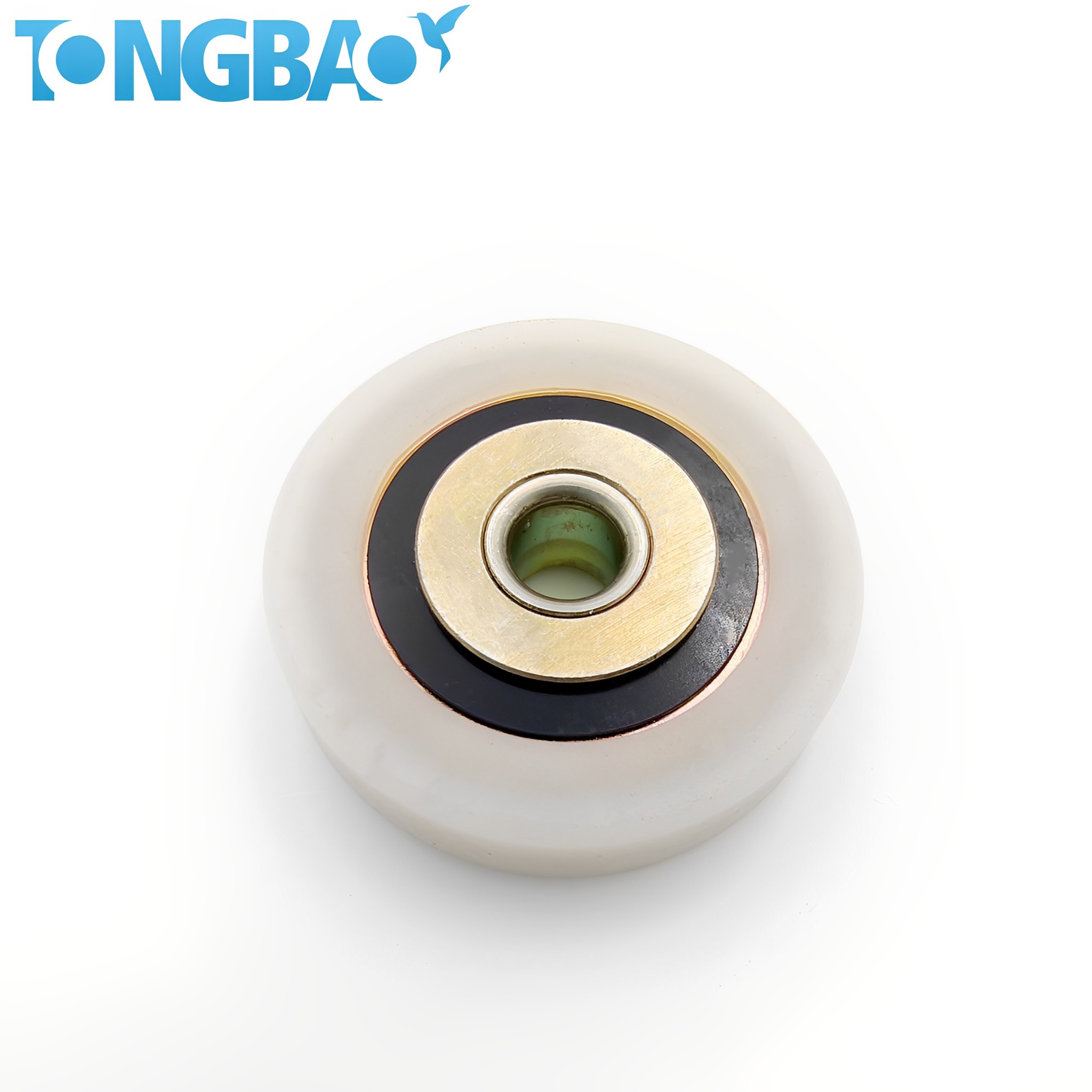 Yellow Zinc Plated Plastic Wheel Bearing for Supporting The Guide Rail of The Track of Dry Cleaning Shop